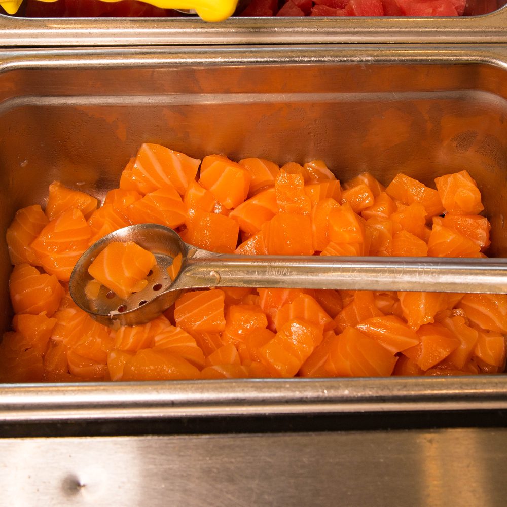 Fresh-cut salmon
